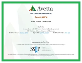 Gemini AMPM Avetta certificate