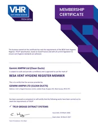 Gemini AMPM BESA certificate